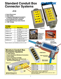 Thumbnail of document Data Sheet - JPJB Conduit Box Assemblies w/Thermocouple & RTD Connectors
